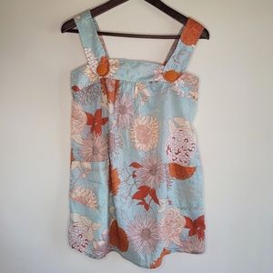 Xhilaration Floral Tunic Tank Blouse Sz M NWT